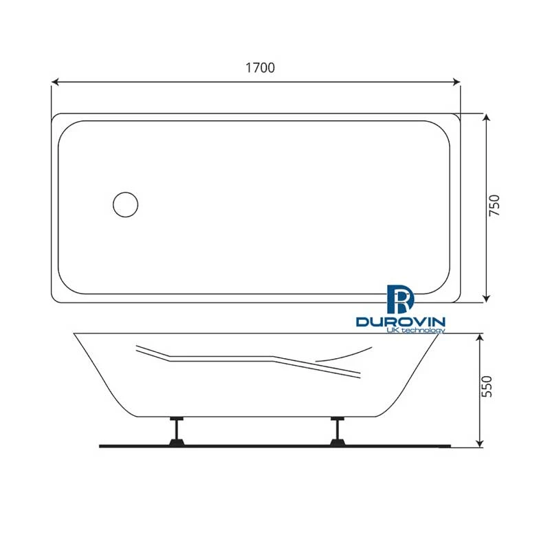 Bồn Tắm Chữ Nhật Liền Khối DRV-2229