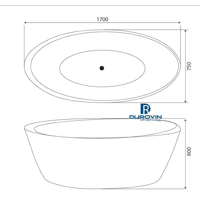 Bồn tắm ovan DRV-3939