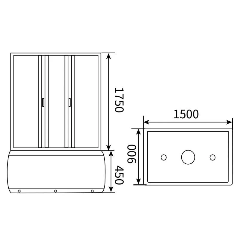 Cabin tắm đứng DRRL-D16(B)