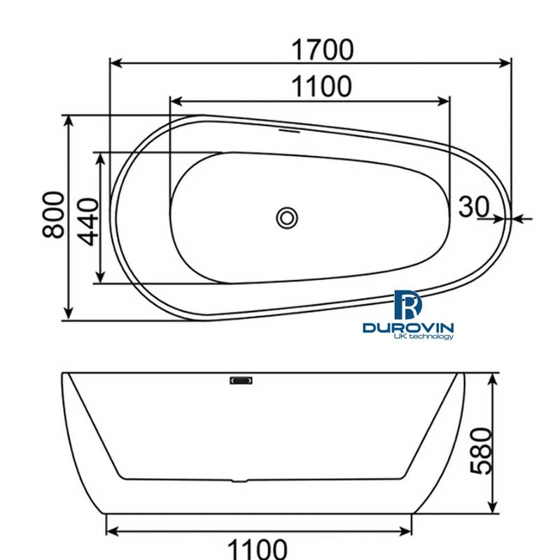 Bồn tắm giọt nước DRV-1214